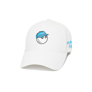 말본 타공 볼캡 WHITE